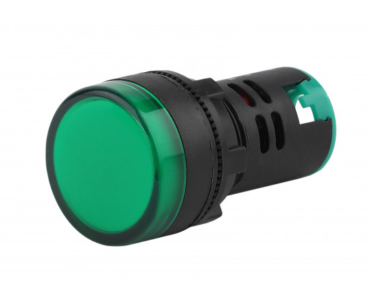 Лампа AD-22DS(LED)матрица d22мм зеленый 12В AC/DC ЭРА