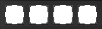 Werkel  Stark Черный Рамка 4-местная WL04-Frame-04-black a029217