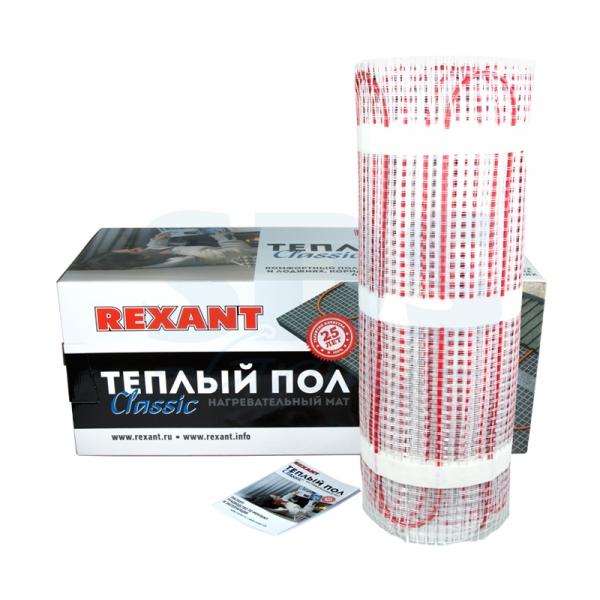 REXANT Тёплый пол (нагревательный мат)  Classic RNX-10,0-1500 (площадь 10,0 м2 (0,5 х 20,0 м)), 1500 Вт, двухжильный с экраном 51-0519-2