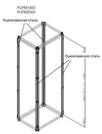 ABB Профиль каркаса шкафа H=2000мм (4шт) /1STQ007034A0000/