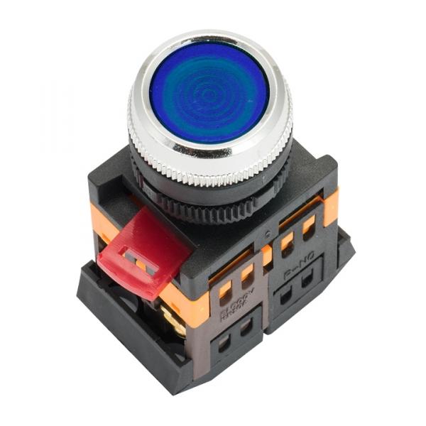 Арм. светосигн. ABLFS-22 (синяя) неон кнопка пл. 1з+1р 230В EKF PROxima