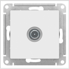 Schneider Electric AtlasDesign  Белый  Розетка TV оконечная1DB, механизм ATN000191