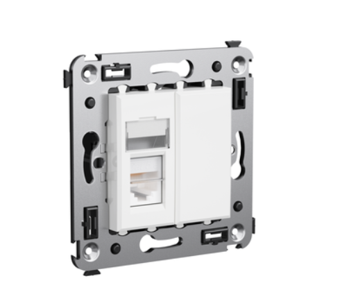DKC  Avanti С/У Белый Облако  Розетка RJ-45 , 5e 1-местная 4400463