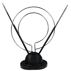 Антенна комнатная REXANT телескопическая на подставке с кольцом VHF, UHF,  47-860 MHz RX-100  34-0100 34-0100