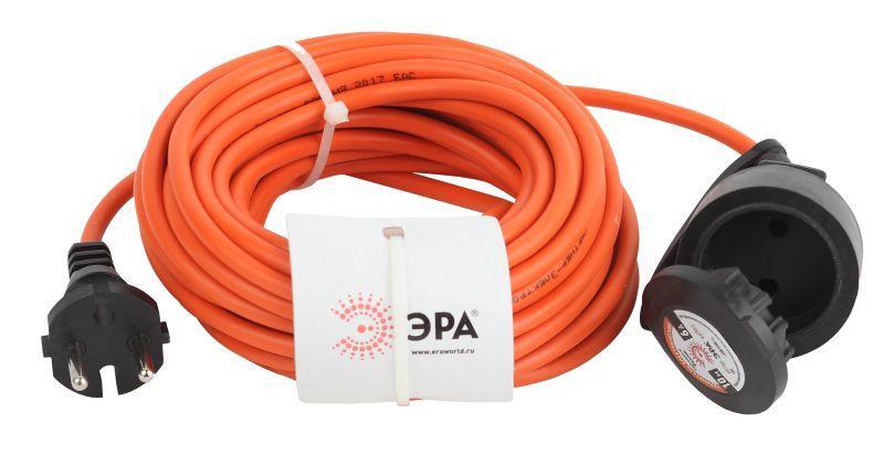 Удлинитель-шнур 1х10м без заземл. 6А IP44 UPx-1-2х0.75-10m-IP44 ПВС 2х0.75 в бухте Эра Б0043036