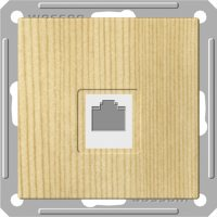Schneider Electric  Wessen59  Сосна  Розетка телефонная без рамки скрытая установка (160В, 1А) RSI-152T-7-86