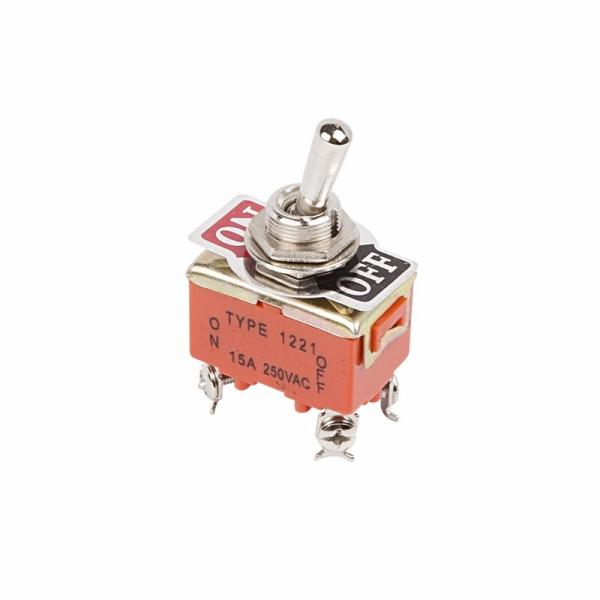 Тумблер 250V 15А (4c) ON-OFF двухполюсный  (KN-201)  REXANT 36-4130