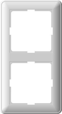 Schneider Electric  Wessen59  Белый  Рамка 2-местная скрытая установка KD-2-18