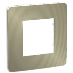Schneider Electric Unica NEW Studio Metal Бронза/Белый Рамка 1-местная NU280250