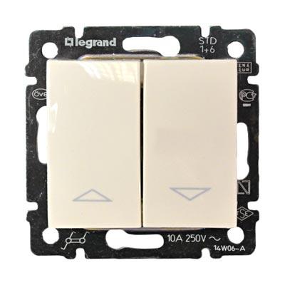 Legrand Valena  Слоновая Кость Выключатель механизм для рольставней с механической блокировкой. 10А 250В /774304