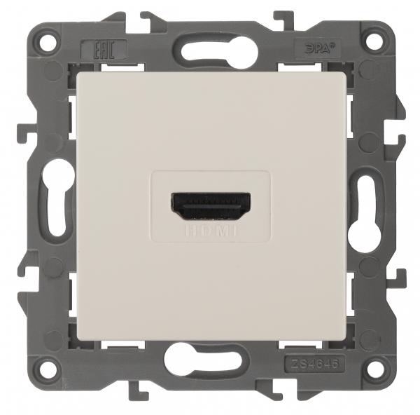 ЭРА  Elegance  Слоновая Кость  Розетка HDMI, IP20 14-3114-02