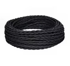 МезонинЪ Черный Провод витой ПВХ 2х1,5 GE70141-05 (кратно 50)