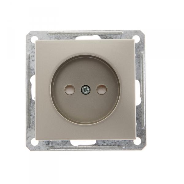 Schneider Electric  Wessen59  Шампань  Розетка без рамки скрытая установка (250В, 16А, защитные шторки) RS16-151-4-86