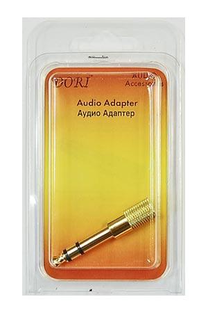 Переходник Dori 2355 Plug6.3 (шт.) на Jack3.5 (гн.) стерео Gold блистер