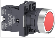 Кнопка Schneider Electric XA2EA4 XA2, пружнинная. возвратная,  цвет красный 1НЗ