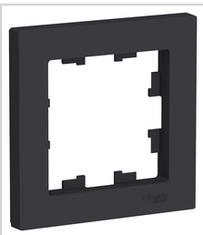 Schneider Electric AtlasDesign Карбон  Рамка 1-местная ATN001001