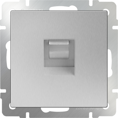 Werkel Серебряный Розетка Механизм Ethernet RJ-45 WL06-RJ-45