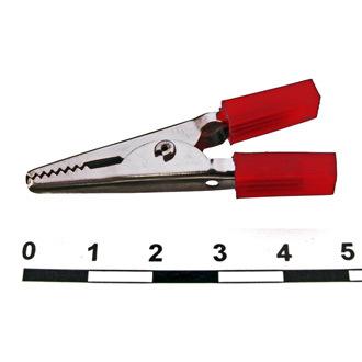 Зажим крокодил TDM ЗК 10А 50мм красный