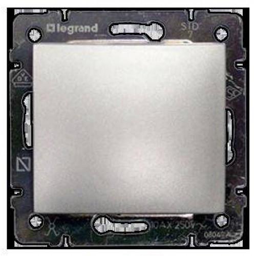 Legrand  Etika  Алюминий Переключатель механизм 1-клавишный 10АХ, 250В 672405