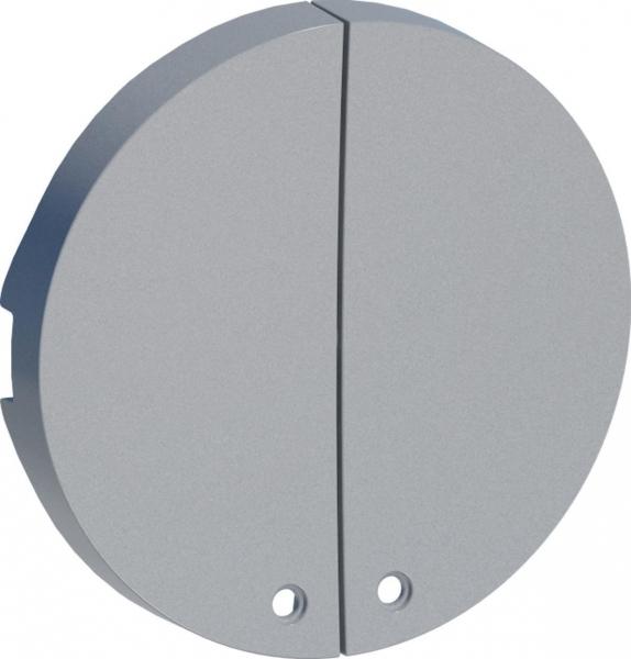 Schneider Electric ODACE Алюминий Выключатель механизм 2-клавишный с окном для LED-подсветки, 10А S53R298