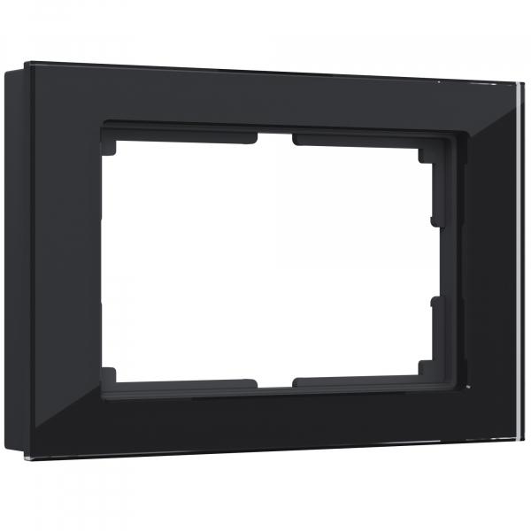 Werkel  Favorit Черный Рамка для 2-местной розетки WL01-Frame-01-DBL /  a040287