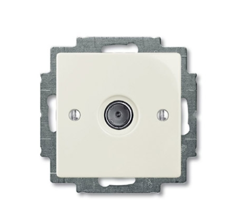 ABB Basic 55 chalet-white Механизм ТВ-розетки, одиночная (единственная)