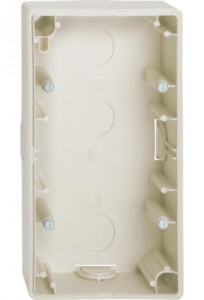 Schneider Electric Merten  Бежевый  Коробка д/наружн. монтажа 2-местная MTN512244