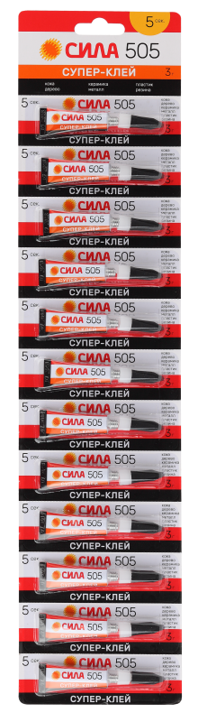 Супер-клей 3г (блист.12шт) СИЛА Б0033119