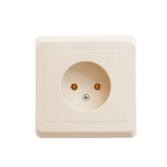 Schneider Electric Этюд  Крем  Розетка 1-местная скрытая установка без заземляющих контактов PC16-001K