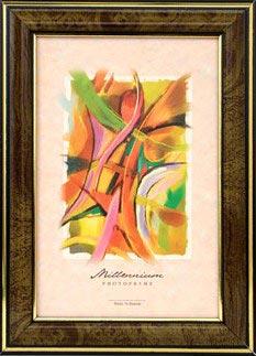 Фоторамка Emafyl 15 282(104) 10х15, тёмный орех с 2-мя золотистыми полосками