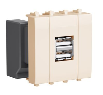 USB зарядное устройство "Ванильная дымка", "Avanti", 2.1А, 2 мод.