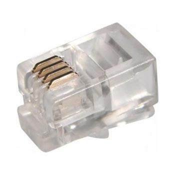 Разъем телефонный RJ11 (4р4с) /ТРУБКА Rexant/Proconnect 05-1001-3 05-1001-3