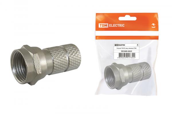 Разъём F RG59, инд. упаковка TDM