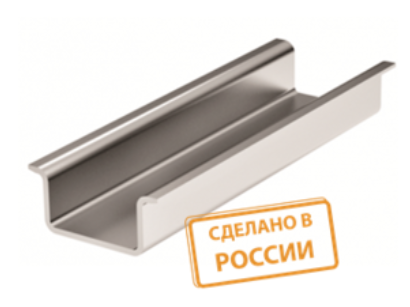Рейка DIN  600мм 35х15х1,2х600мм оцинкованная TDM