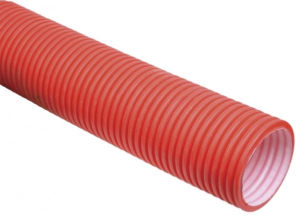 Труба гибкая двустенная д.110мм, с/з цвет красный IEK
